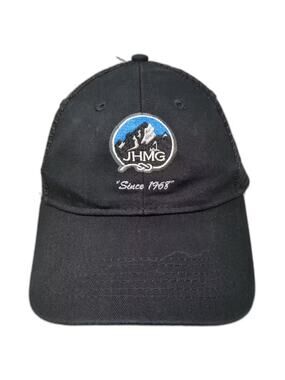 BIG JHMG Jackson Hole Mountain Guides Black Trucker Hat One Size Mesh Adjustable